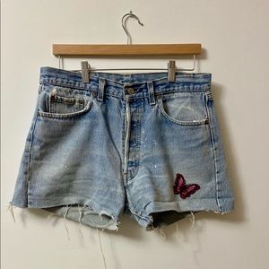 Vintage Levi’s blue jean denim shorts